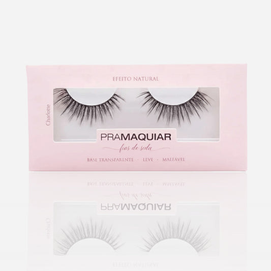 Cílios postiços Fios de Seda #1130 CHARLOTTE - Base Transparente